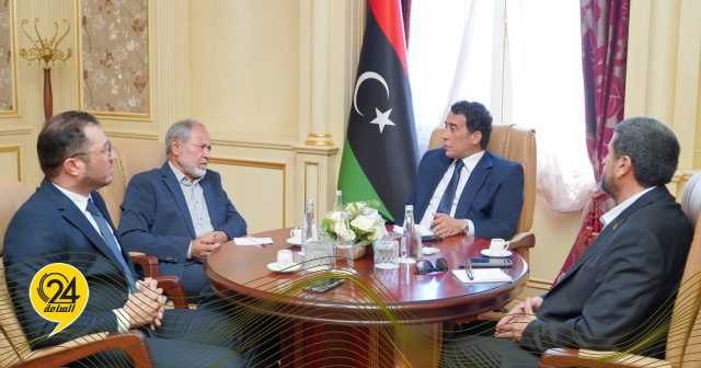 المنفي يبحث مع أعضاء مجلس الدولة عن درنة معالجة أوضاع النازحين داخل المدينة وخارجها