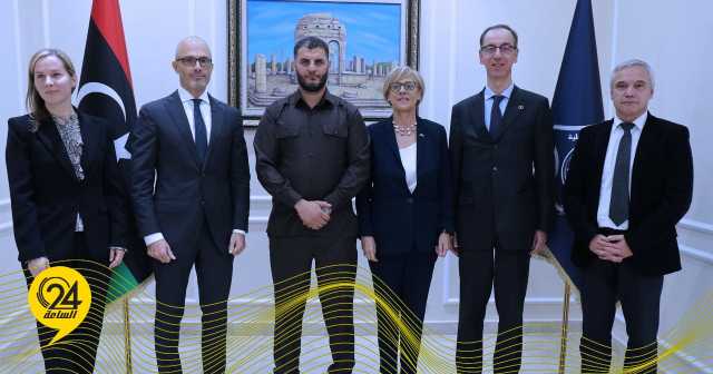 الطرابلسي يبحث مع وفد من الاتحاد الأوروبي ملف إدارة الحدود المتكاملة بليبيا