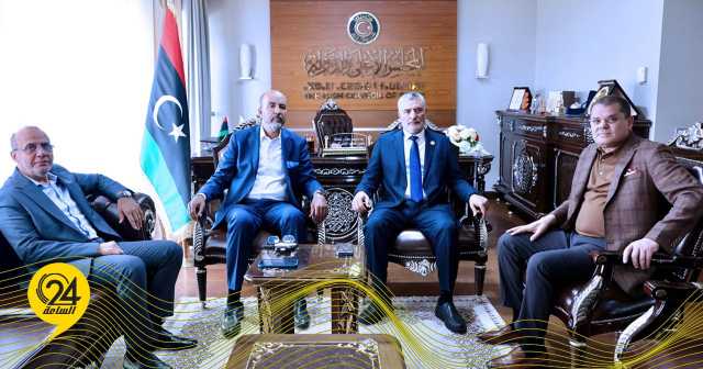 الرئاسي: الدبيبة وتكالة واللافي والكوني ناقشوا معالجة الانسداد السياسي