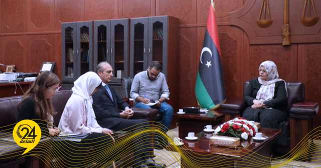 وزيرة عدل الدبيبة تبحث مع سفير إيطاليا التعاون في المسائل القضائية