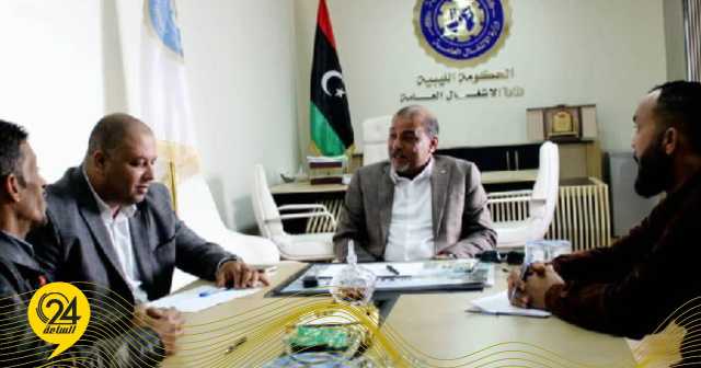 وزير الأشغال العامة بالحكومة الليبية يتابع ملف تعويض متضرري العاصفة دانيال