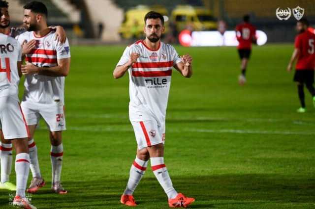 عبد الله السعيد يحصد جائزة أفضل لاعب في مباراة الزمالك وغزل المحلة