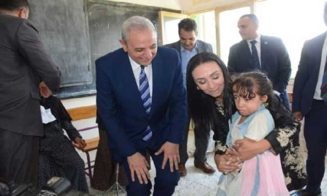 مرسي وجبران والجندي يتفقدون قافلة طبية متكاملة للكشف على أهالى حنون بزفتى