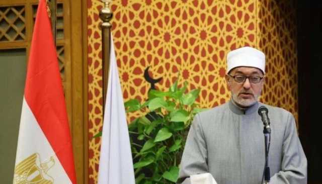 مفتي الجمهورية يثمن الموقف المصري الراسخ الرافض لتهجير الشعب الفلسطيني