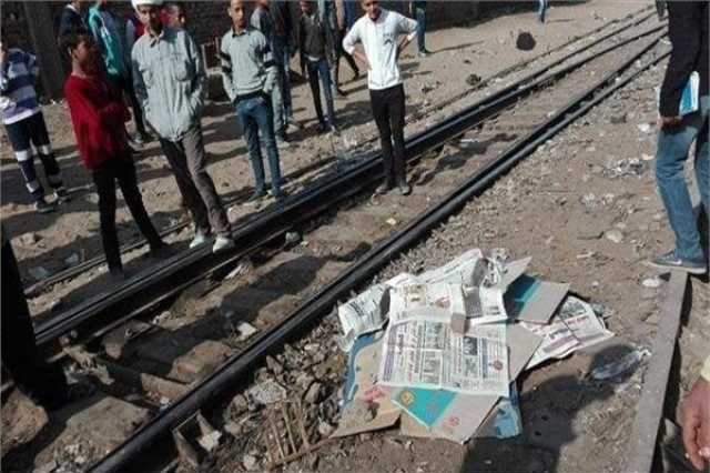 مصرع شخص صدمه قطار أثناء عبوره شريط السكة الحديد في المنيا