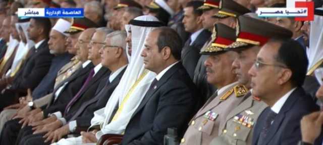 «السيسي» و «بن زايد» يشهدان عرض قوات الدفاع الجوي والمشاة والفروسية