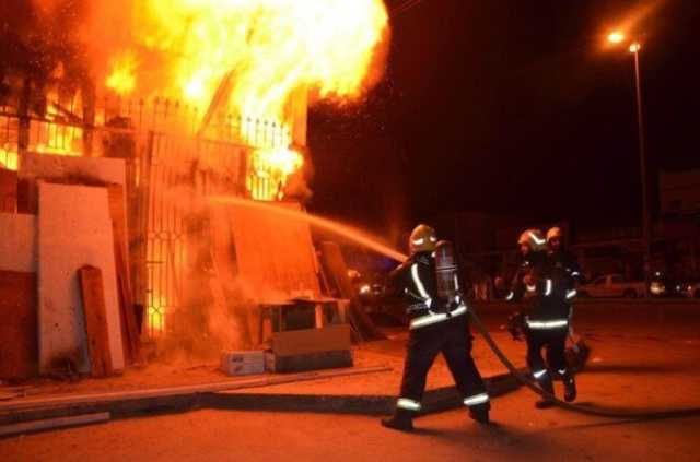 السيطرة على حريق اندلع داخل مخبز بلدي في البساتين