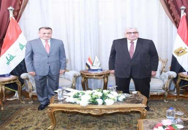 رئيس مجلس الدولة المصري يستقبل نظيره العراقي