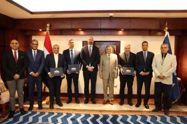 الفريق أسامة ربيع يشهد توقيع عقد تعاون مع شركة ميرسك للتدريب