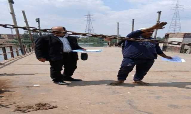 إيقاف عمل معدية دناصور بين المنوفية والبحيرة لحين تقنين أوضاعها