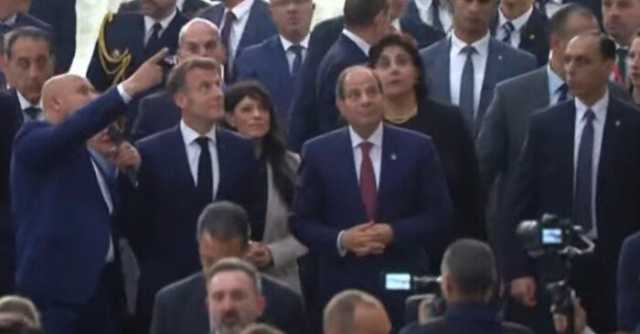 «الرئيس السيسي» يصطحب نظيره الفرنسي في جولة تفقدية بمحطة عدلي منصور