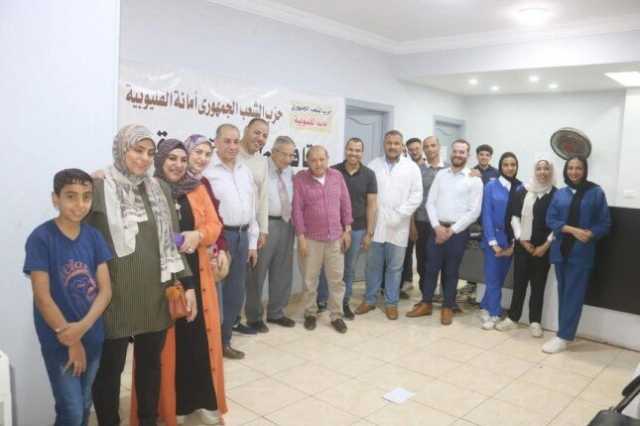 إقبال جماهيري كبير على قافلة حزب 'الشعب الجمهوري' الطبية بقليوب