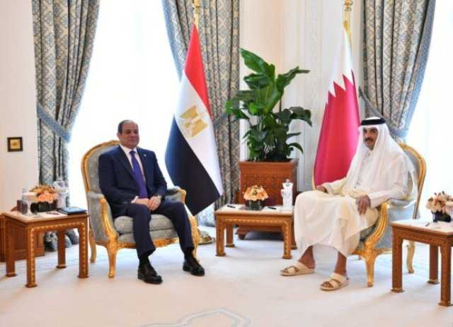 مجلس الوزراء القطري يشيد بنتائج مباحثات أمير قطر مع الرئيس السيسي