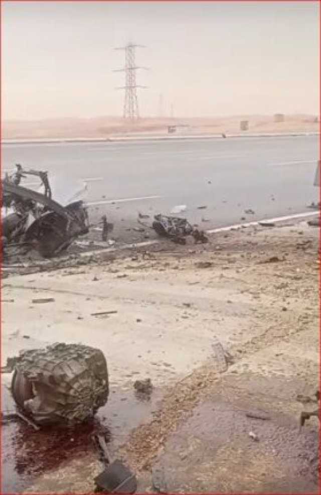 مصرع سائق في حادث مروع على طريق السويس الصحراوي