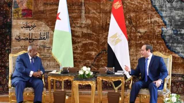 عاجل| انطلاق القمة المصرية الجيبوتية لبحث تطورات أوضاع البحر الأحمر والقرن الأفريقي