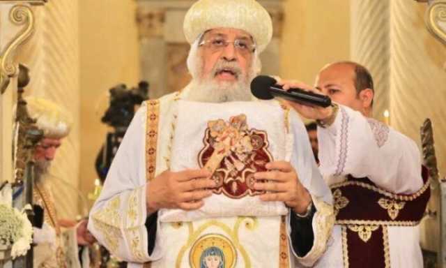 البابا تواضروس الثاني يترأس صلوات أحد الشعانين بالإسكندرية