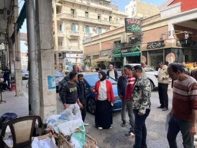 حملات مكبرة لإزالة الإشغالات بأحياء الشرق والعرب ببورسعيد