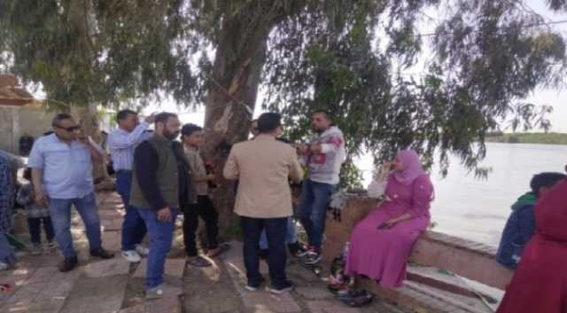 توافد المواطنين على حديقة شجرة الدر بالمنصورة للاحتفال بشم النسيم