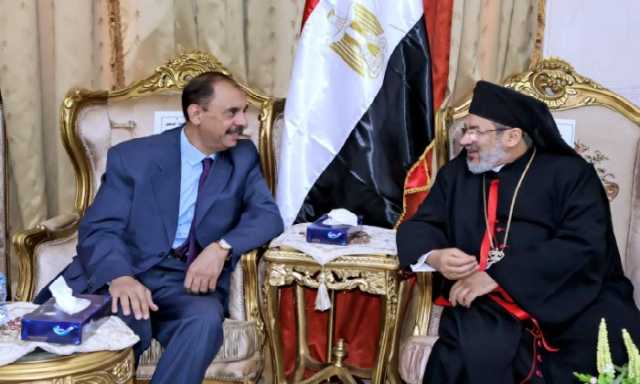 محافظ سوهاج يزور مطرانيات البلينا وجرجا للتهنئة بعيد القيامة