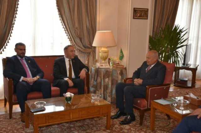 أبو الغيط يستقبل وزير الخارجية المكلف بدولة ليبيا