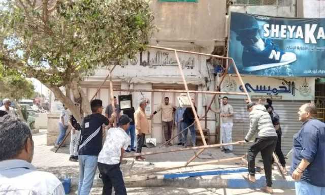 حملات مكبرة لإزالة التعديات على أملاك الدولة بنطاق حى الأربعين بالسويس