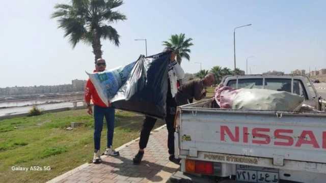 استمرار حملات مجابهة ظاهرة فارزي القمامة بمدينة بورفؤاد
