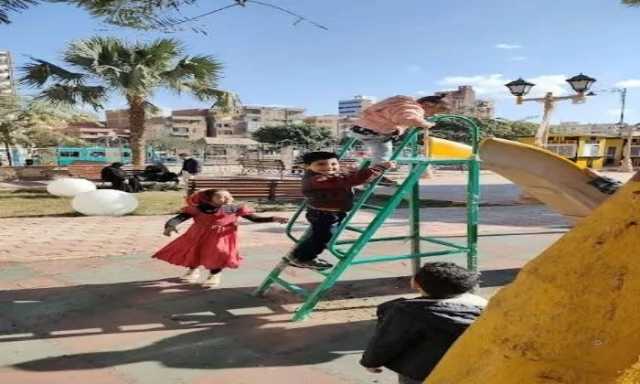 إقبال كثيف على الحدائق والمتنزهات في المنوفية