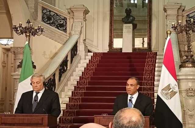 وزير الخارجية: مصر وإيطاليا وقعتا اتفاقية في مجال الكهرباء والطاقة المتجددة