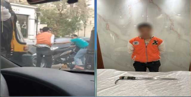 خلاف على أولوية المرور.. ضبط عاطل تعدى على شخص بسلاح أبيض بالمعادي
