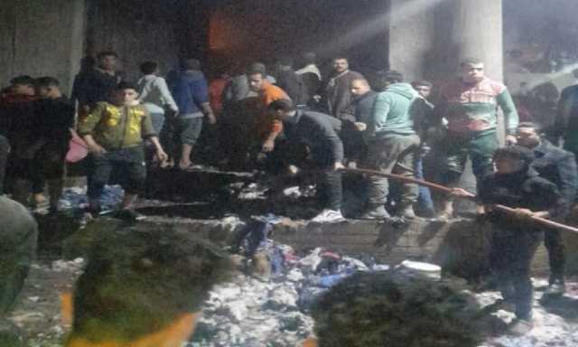 مصرع طفلين وإصابة 5 في حريق مصنع مراتب بالمحلة الكبرى