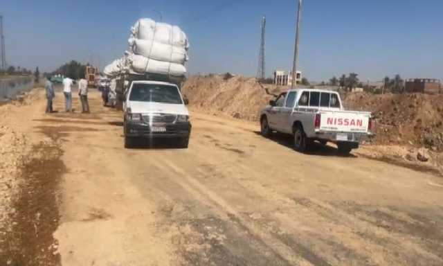 إعادة فتح طريق نصر النوبة بأسوان بعد إصلاح هبوط أرضى مفاجئ