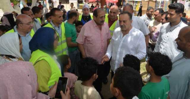 محافظ أسيوط يتفقد الحدائق والمتنزهات لمشاركة المواطنين احتفالاتهم بعيد شم النسيم