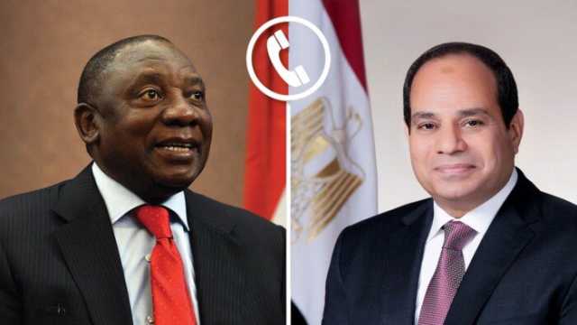 الرئيس السيسي ونظيره الجنوب أفريقي يبحثان سبل تعزيز الأمن والاستقرار في القارة
