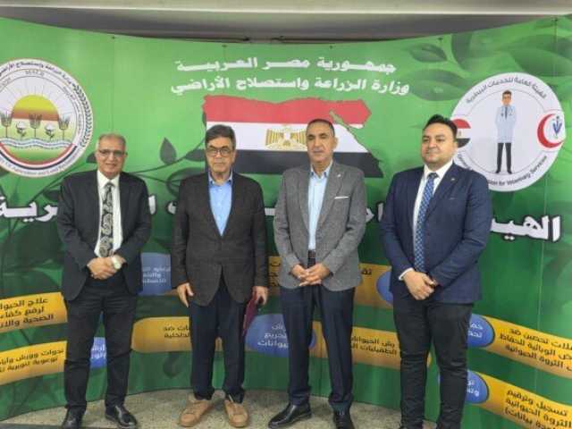 «الخدمات البيطرية» توقع بروتوكول تعاون مع « الأطباء البيطريين» للنهوض بالثروة الحيوانية