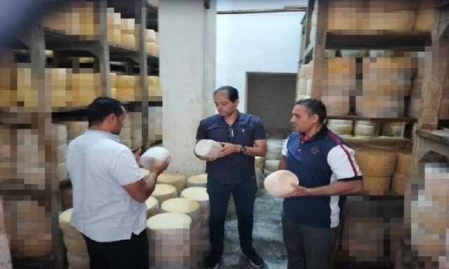 قبل بيعها في الأسواق.. مصادرة 1400كيلو جبنة فاسدة بالبحيرة