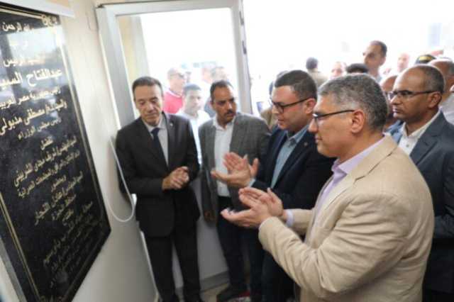 وزير الإسكان ومحافظ الجيزة يفتتحان المرحلة الأولى من محطة مياه الشرب بأوسيم