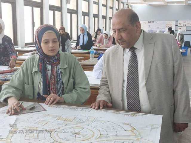 نائب رئيس جامعة القاهرة يتفقد لجان الامتحانات بكليات الهندسة والزراعة والتخطيط الإقليمي