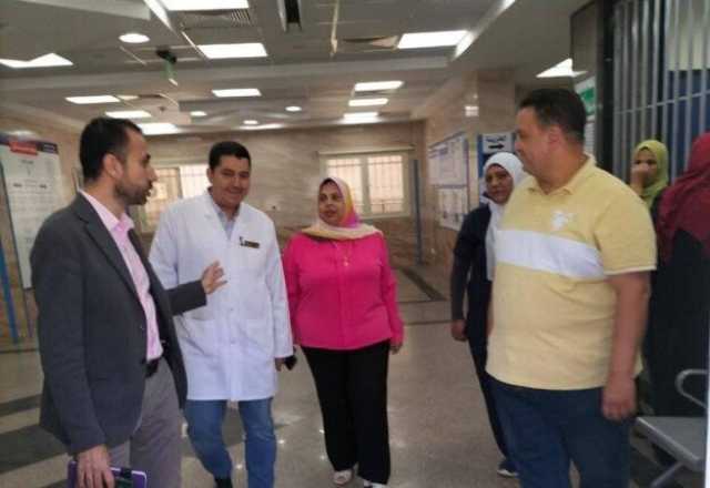 مدير الطب العلاجي بالقليوبية تتابع سير العمل بمستشفى القناطر الخيرية العام