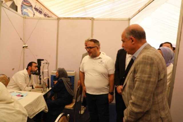 «صحة المنيا أولوية».. المحافظ يشيد بدور المجتمع المدني في قافلة مغاغة الطبية