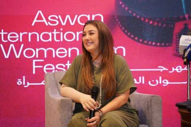 كندة علوش تتحدث عن مشوارها وعلاقتها بزوجها في مهرجان أسوان لأفلام المرأة