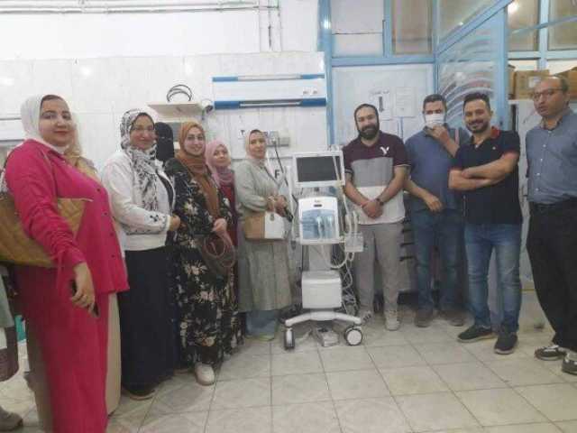 تدريب ميداني بمستشفى تلا على أحدث جهاز تنفس صناعي لحديثي الولادة