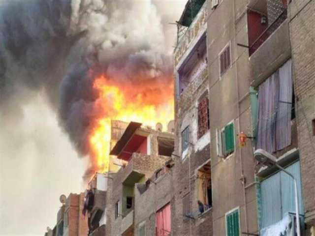 اندلاع حريق في عقار بالمقطم والدفع بـ 4 سيارات إطفاء