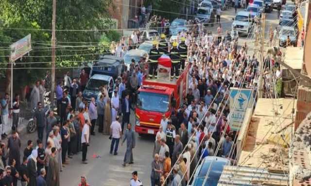 استشهد في حملة مرورية.. جنازة مهيبة لـ اللواء حازم مشعل بالمنوفية