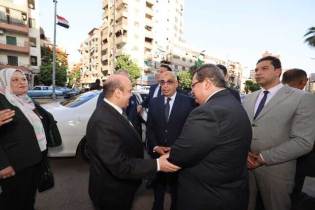 وزير العدل يتفقد أعمال تطوير محكمة جنوب الجيزة الابتدائية