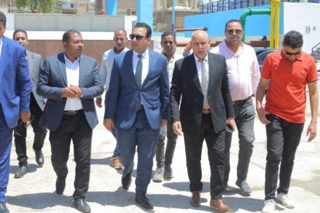 نائب محافظ قنا يشهد إجراءات تجديد شهادة TSM الدولية لمحطة مياه الجزيرية