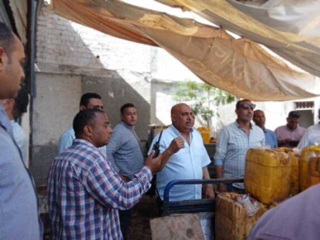 إغلاق منشأة تعيد تدوير زيوت الطعام المستعملة بأوسيم في الجيزة