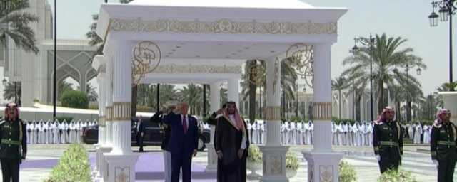 ولي العهد السعودي يستقبل الرئيس الأمريكي في قصر اليمامة بالرياض