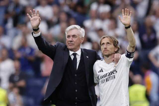 وداع مؤثر لأنشيلوتي ومودريتش في نهاية مسيرتهما مع ريال مدريد