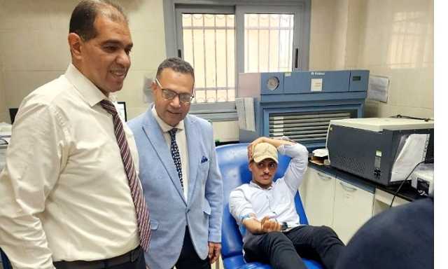 حملة موسعة للتبرع بالدم دعمًا لمستشفى كفر الشيخ الجامعي