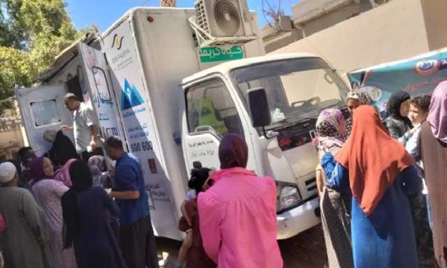 بالمجان.. الكشف على 303 مواطنين خلال قافلة طبية بكفر الدوار في البحيرة